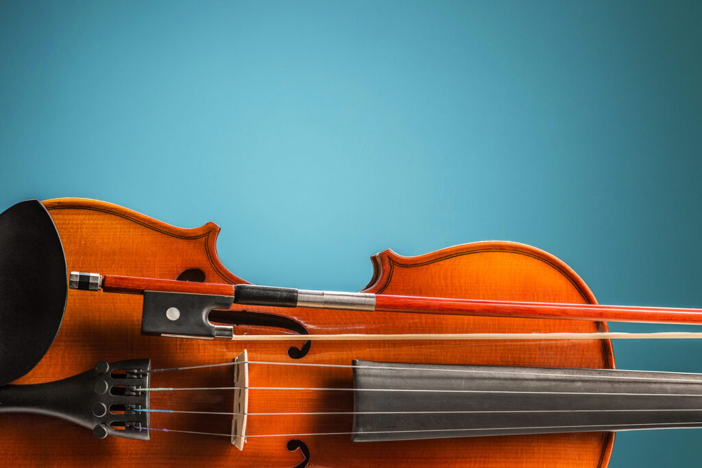 A violin and bow